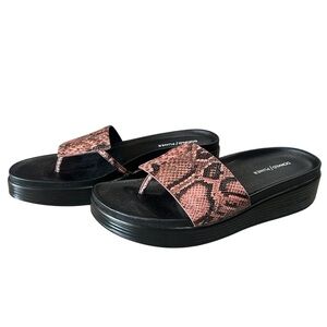 Donald Pliner Sandals Size 10 NWOB Rose Python Animal Print FiFi Platform